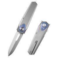 Складной нож Remette Infinite Power, сталь M390, рукоять титан, цвет серый