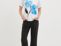 Футболка из хлопка с принтом