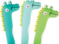 Ручка шариковая MESHU "Alligators" синяя, 0,7 мм, корпус ассорти