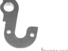 Держатель заднего переключателя "петух" Meta №121 фрезерованный (серебристый)