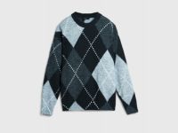 Джемпер из пряжи с шерстью, Черный