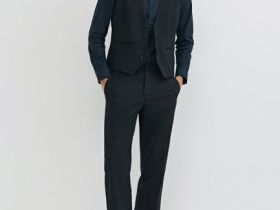 Жилет из структурной ткани, Черный