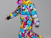 Комбинезон текстильный с полиуретановым покрытием для девочек