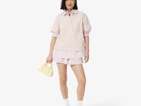 Женская рубашка-поло Lacoste свободного кроя из огранического хлопка