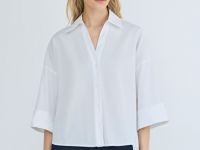 Рубашка с рукавом 3/4, Белый