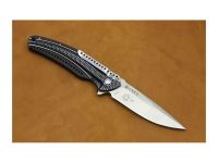 Складной нож CRKT Ripple 2 Charcoal, сталь Acuto 440, рукоять нержавеющая сталь