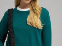 Джемпер полуприлегающего кроя из хлопка