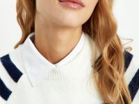 Джемпер прямого силуэта с шерстью