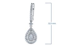 Серьги из белого золота с бриллиантами э4701сг07182500
