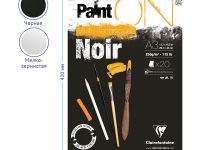 Альбом-склейка для смешанных техник Clairefontaine "Paint'ON Noir" А3 20 л 250 г, черная