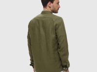 Мужская льняная рубашка Lacoste