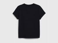 Футболка с принтом для девочек, Черный