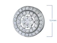 Подвеска из белого золота с бриллиантами э4701пд05165600