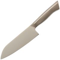 Нож кухонный Сантоку Kasumi Diacross 16.5 см, сталь 1.4116, рукоять нержавеющая сталь