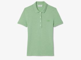 Женское поло Lacoste приталенного кроя из эластичного хлопка