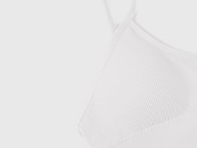 Базовый топ в рубчик, Белый