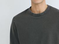 Базовый лонгслив из плотного хлопка, Серый