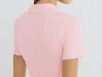 Поло в рубчик, Розовый
