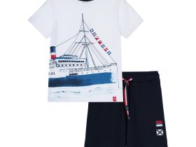 Комплект трикотажный для мальчиков: фуфайка (футболка), шорты