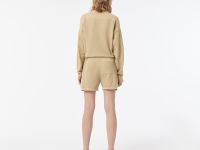 Женские рельефные шорты Lacoste из смеси хлопка