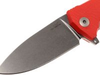 Нож складной LionSteel KUR OR G10 Orange Flipper, сталь Uddeholm Sleipner®, стеклотекстолит, оранжевый
