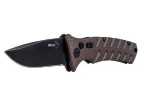 Автоматический складной нож Boker Plus Strike Spearpoint, сталь AUS-8 с покрытием, рукоять алюминий, Coyote