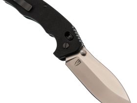 Складной нож Obertech ns-01 thumb stud satin, сталь VG-10, рукоять G10, черный