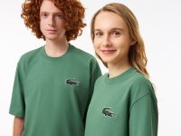 Футболка Lacoste оверсайз унисекс из органического хлопка