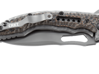 Складной нож CRKT Fossil™ Compact WITH VEFF SERRATIONS™, сталь 8Cr13MoV, рукоять нержавеющая сталь, накладки G-10