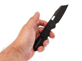 Складной нож Bestech Guardian, сталь D2, рукоять G10/карбон, черный
