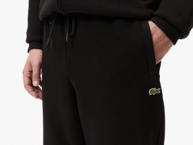 Мужские хлопковые спортивные брюки Lacoste приталенного кроя
