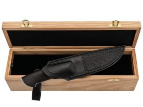 Шкатулка для ножа с двойным дном, ясень, бесцветное масло