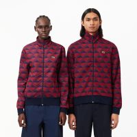 Жаккардовая толстовка Lacoste унисекс на молнии