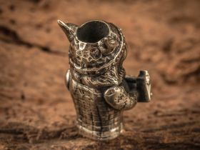 Бусина для темляка Валькирия, мельхиор