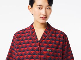 Женская рубашка Lacoste оверсайз