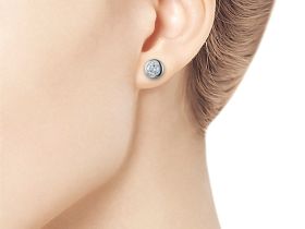 Пусеты из белого золота э4712пс02210888