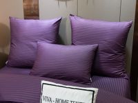 Комплект постельного белья Страйп Сатин Однотонный CT032 VIVA - HOME TEXTILE. Универмаг V4