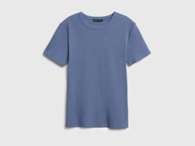 Футболка в рубчик, Синий