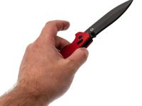 Складной нож Obertech ns-01 thumb stud, сталь VG-10, рукоять G10, красный