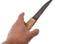 Нож Северный малый, сталь дамаск, карельская береза