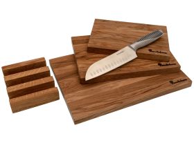Комплект из 3-х разделочных досок Woodinhome CB002ONKIT3, дуб