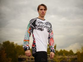 Velosklad Джерси Velosklad Bosozoku , цвет Белый, ростовка 50