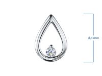 Классическая подвеска из серебра э0612пд03155000_white