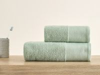 Полотенце махровое Strisce, зеленое