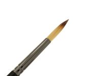 Кисть синтетика двухсторонняя, круглая №6, плоская №5 Гамма "Модерн" складная ручка