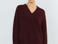 Джемпер из мягкой пряжи с шерстью, Фиолетовый