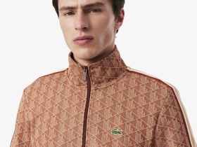 Мужская жаккардовая толстовка Lacoste PARIS с монограммой