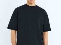 Футболка из плотного хлопка, Черный