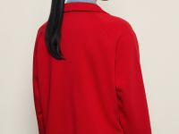 Толстовка из хлопка с отложным воротником