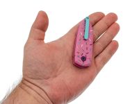 Складной нож Bestech Knives Ququ, сталь 14C28N, рукоять G10, голубой/розовый